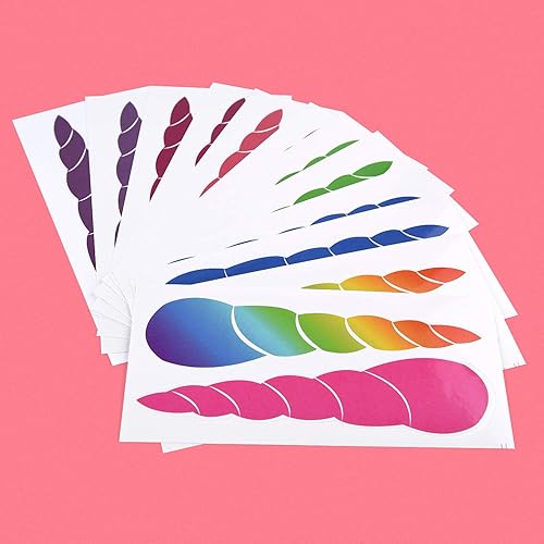 Miniatura 3 de Fepito Juego de fiesta de unicornio, ponle el cuerno al unicornio juego de fiesta de cumpleaños con 24 cuernos para decoraciones de fiesta de