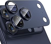 Vista 10 de Tensea Protector de lente de cámara para iPhone 16 Pro/iPhone 16 Pro Max/iPhone 15 Pro/iPhone 15 Pro Max, cubierta de vidrio templado de aleación