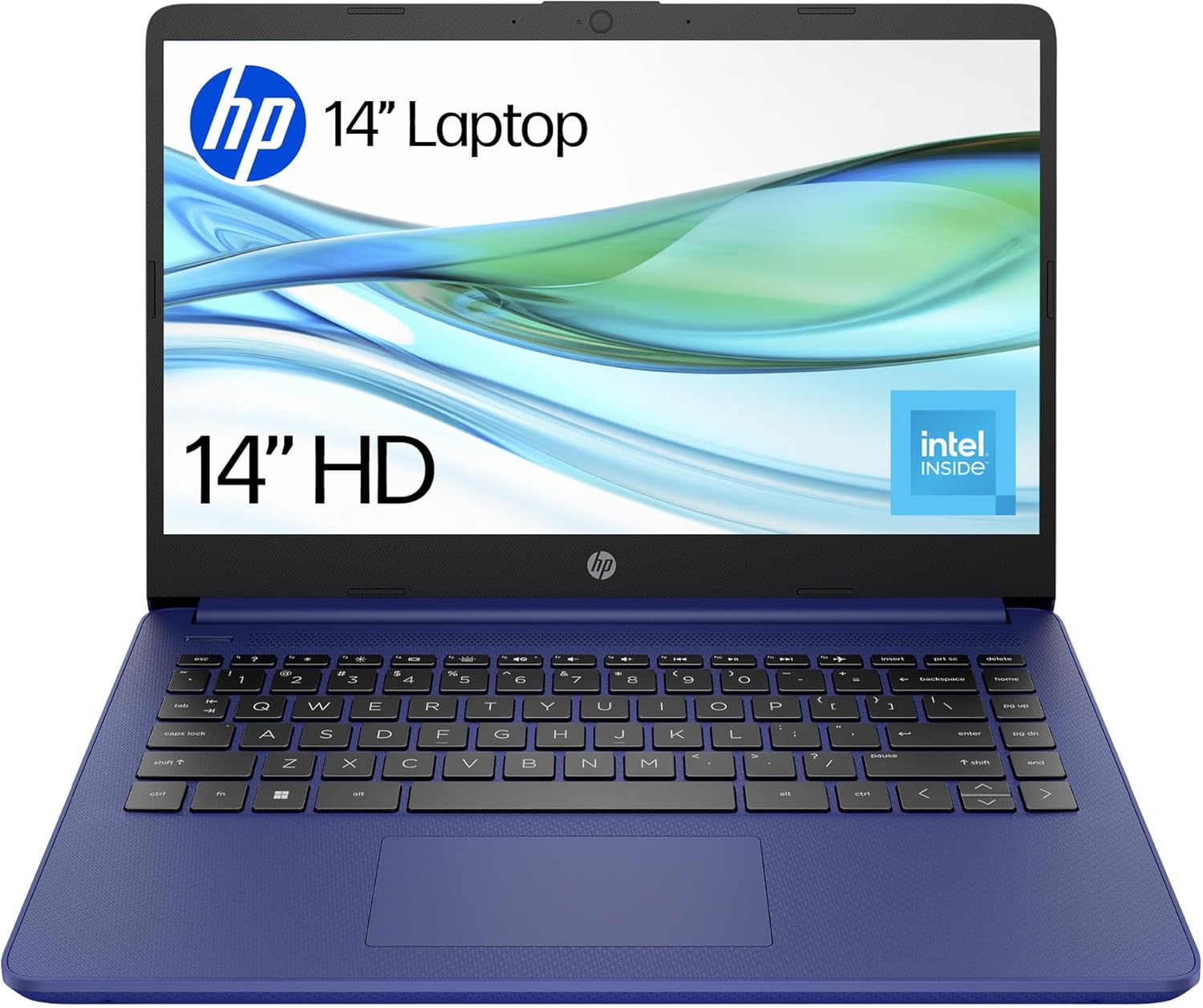 HP 14” Laptop | Intel N100 Processor | 4 GB RAM | 128 GB UFS | Intel UHD Graphics | HD Display | Up to 11 hrs battery | Microsoft 365 Personal 12 month included | Windows 11 | Blue | 14-dq6002sa