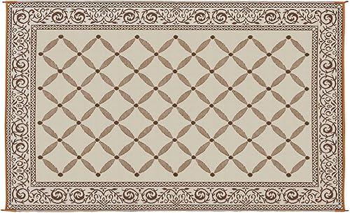 Vista 57 de Alfombrilla estilo jardín, Burgundy Borgoña/beige