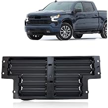 Front Active Grille Shutter Compatible With 2019-2024 Chevrolet Silverado 1500/2.7L/3.0L Engine Grill Air Intake Assembly with Motor