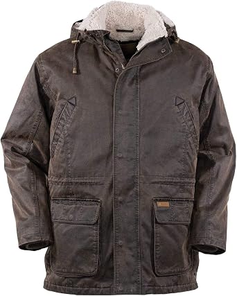 OUTBACK TRADING Mens 29739 Nolan Warm Cotton Outdoor Casual Western Long Sleeve Jacket with Removable Hood
