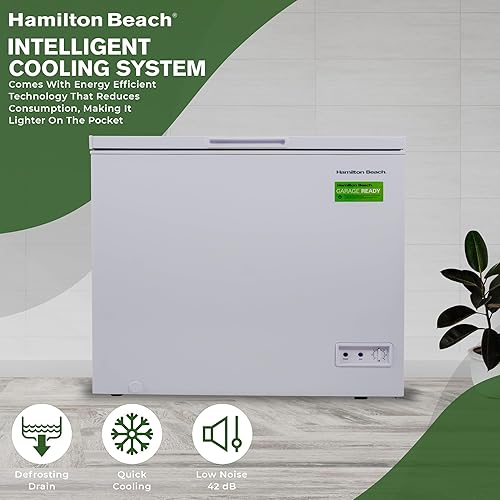Miniatura 7 de Hamilton Beach HBFRF700-WHITE-COM, congelador profundo, 7 pies cúbicos de capacidad, cesta de alambre recubierta de vinilo extraíble con termostato