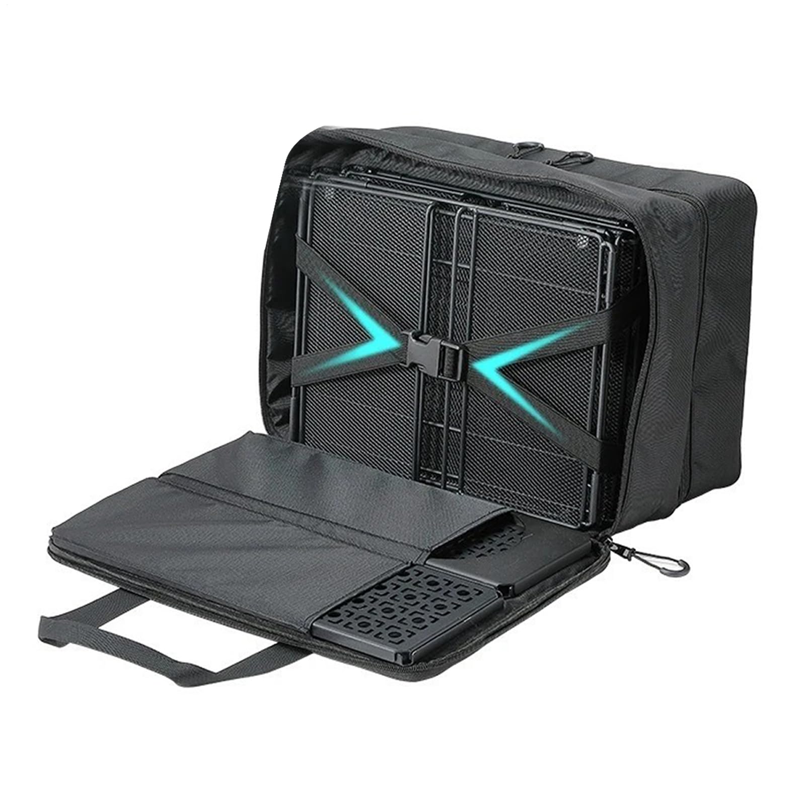 Borsa Per Campeggio Scatola Impermeabile e Resistente | Borsa Utilitaria 46L Con A Spalla Per Escursionismo Picnic Festa Viaggio Fornello Pentola Padella