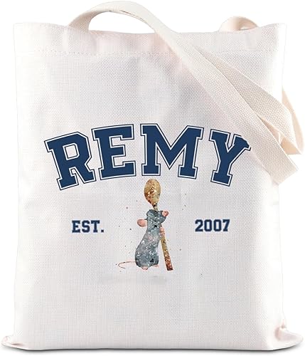 FOTAP Remy Cotización Cosméticos Bolsa Rata Fans Regalo Remy Est. 2007 Cremallera Bolsa Maquillaje Bolsa Ratón Chef Maquillaje Bolsa, Blanco, Bolso