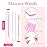 Dming 50-Piece Disposable Mascara Brushes - Eyelash Brushes, Diamond Mascara Wands with Tube, Makeup Tool, Lash Spoolies, Sanitary Brushes, Lash Extension Supplies (Tube Star D Pink 50)