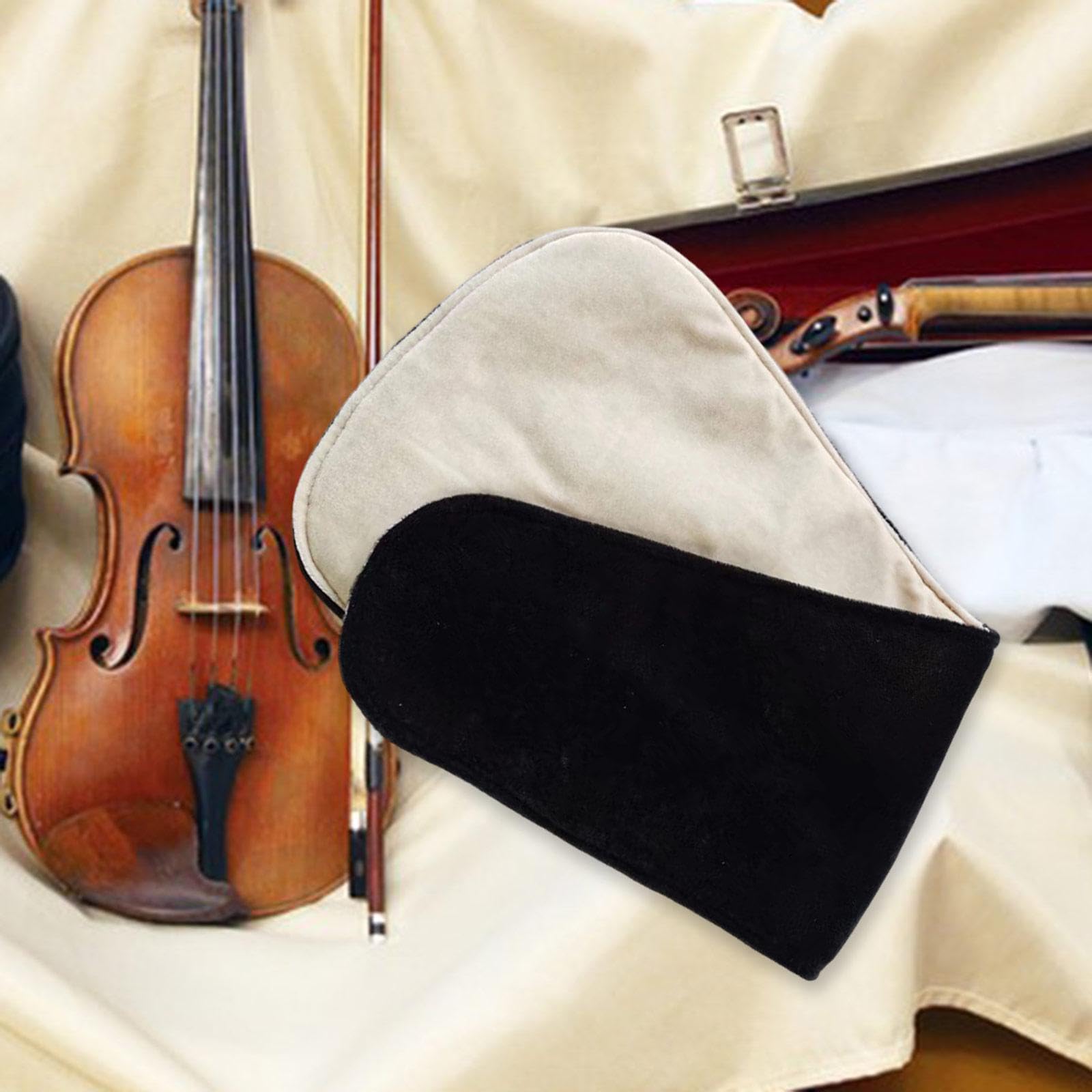 Fenteer Geigenstaubabdeckung, Schutzschutzschutz, leichte kompakte Geigendecke professionelles Staubtuch für Haus im Freienpraxis, Beige
