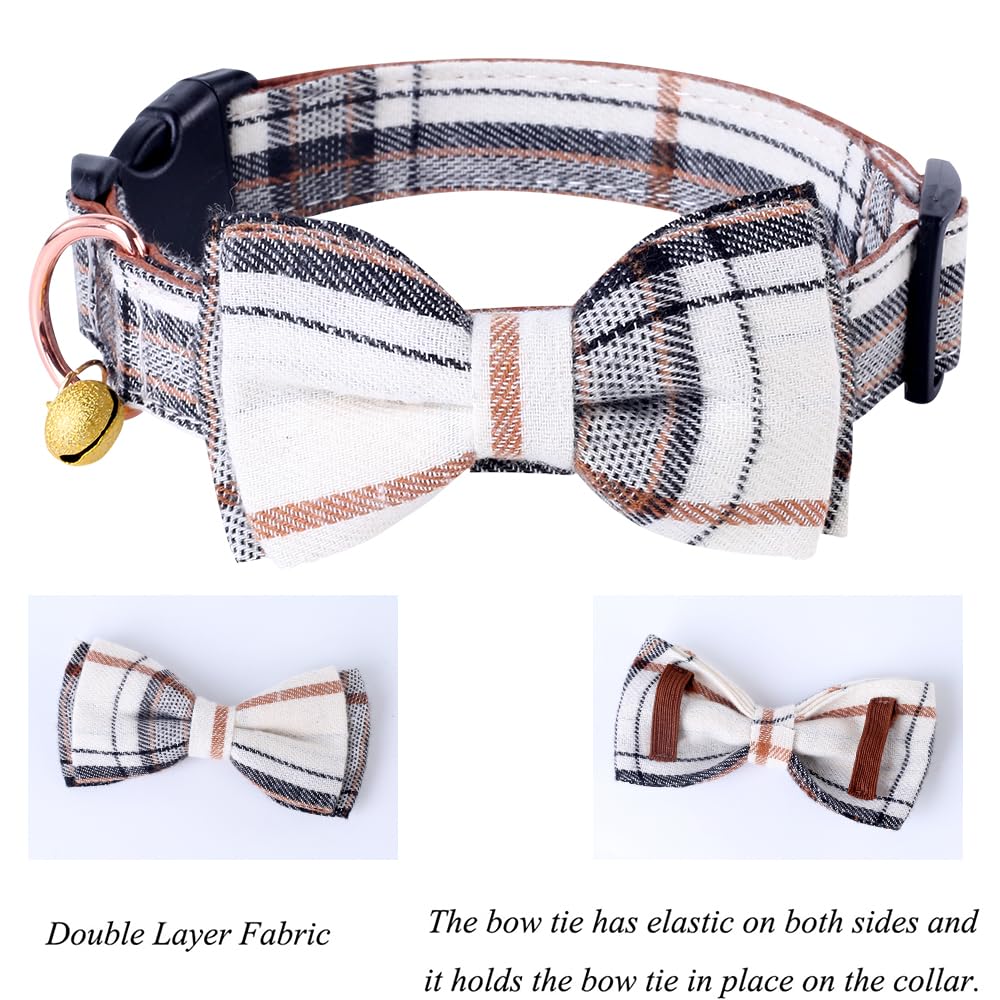 Yizepet Hundehalsband Mit Fliege & Halstuch Set – Verstellbar, Weicher Stoff, Für Hunde & Katzen
