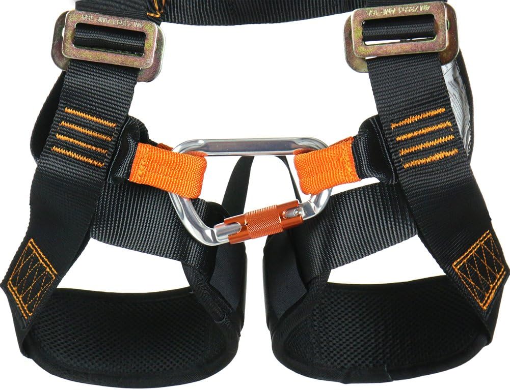 Fusion Climb Warrior Kids Full Body Climbing Rope Course Harness, Black, KH-201A-BLK : Sports & Outdoors