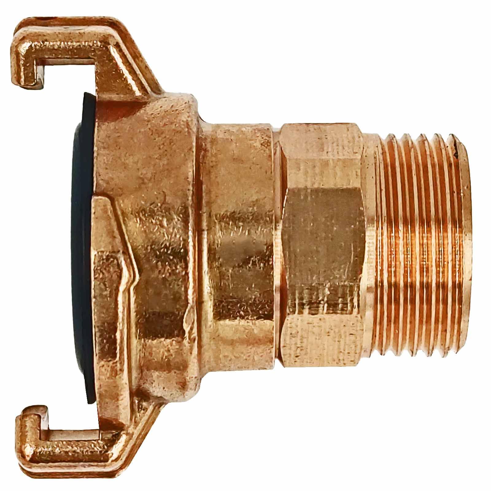 Messing-Schnellkupplung 1/2" AG Drehbar – Mit NBR-Dichtung, Für Garten & Trinkwasser (PN10)