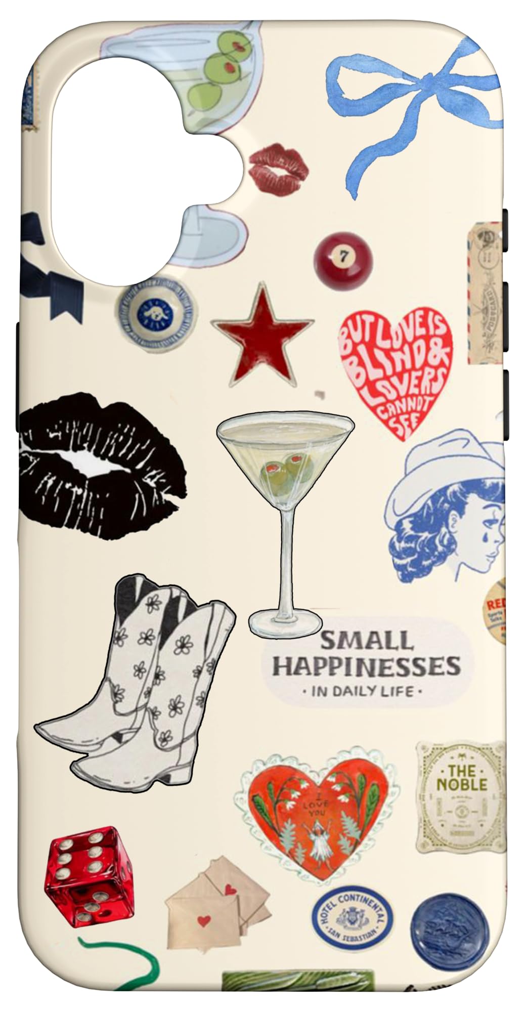 Aesthetic Vintage Coastal Cowgirl Lucky Preppy Collage Case for iPhone 16