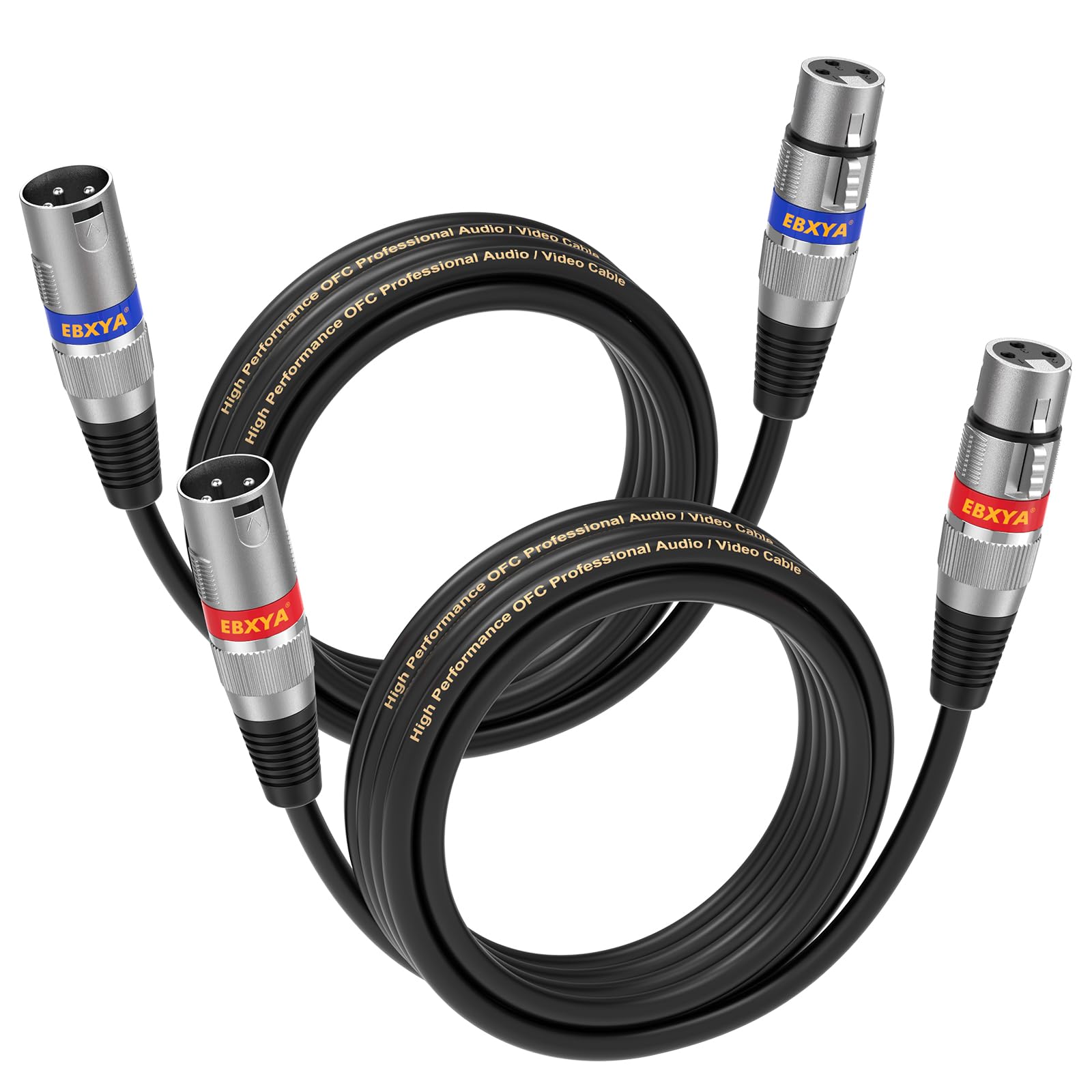 Cable XLR 3m para estudio y directos con diseño multicolor libre de ruidos 8