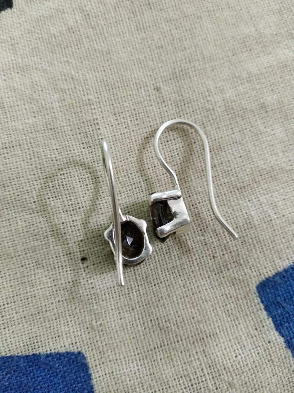 Smoky Quartz Earrings 925 Silver Dangle Earrings Trending Earrings Fine Daily Wear Earring Gypsy Earring Gift for Her Bridesmaids Earring Anniversary Gift Bridal Shower Earring Minimalist Earring image 3