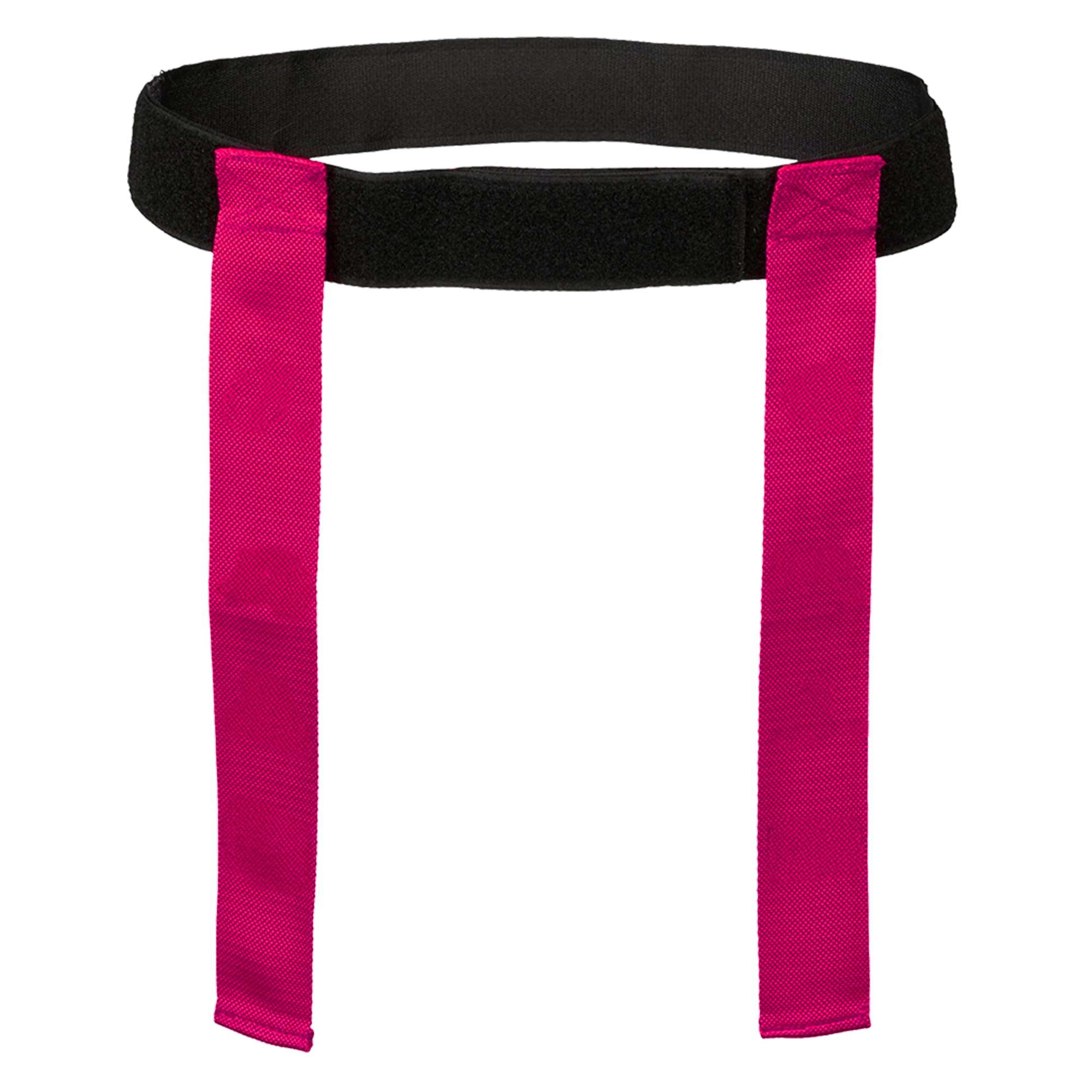 Rugby Tackle Tag Belts and Flags – Set of 4 Adjustable Belts – Ideal for Tag Rugby, PE, and Team Sports – Velcro Fastening – Fits Kids and Adults – Durable & Bright (Pink, Pack 4)