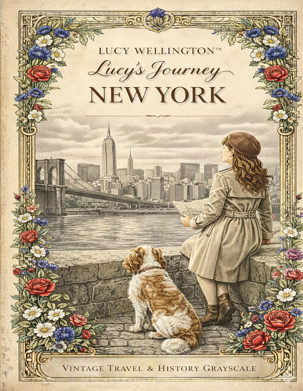 Lucy´s Journey - New York City: Cozy vintage travel coloring book for adults (Lucy Wellington)