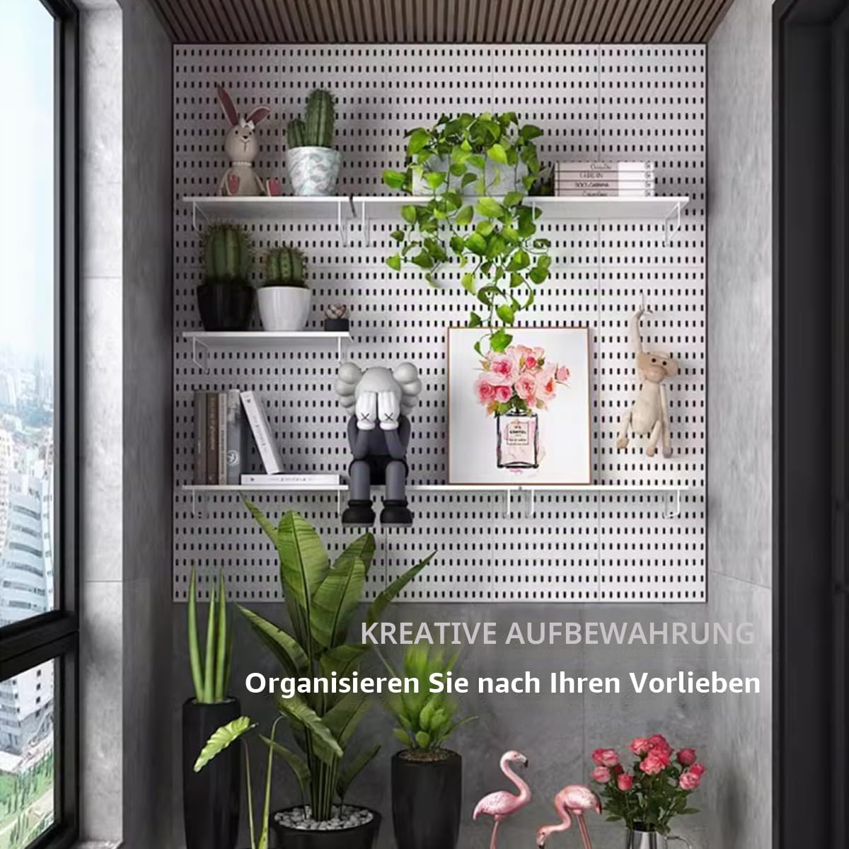 Werkzeuglochwand Stecktafel Kombinationsset Wandorganizer Lochwand