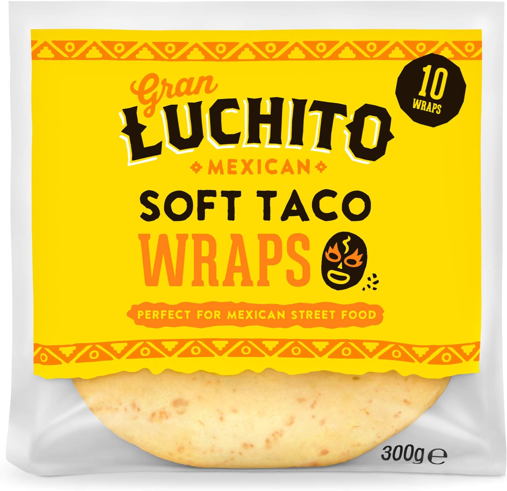 Gran Luchito Mexican Soft Taco Tortilla Wheat Wraps 300g (Pack of 7) | Perfect For Taco Night