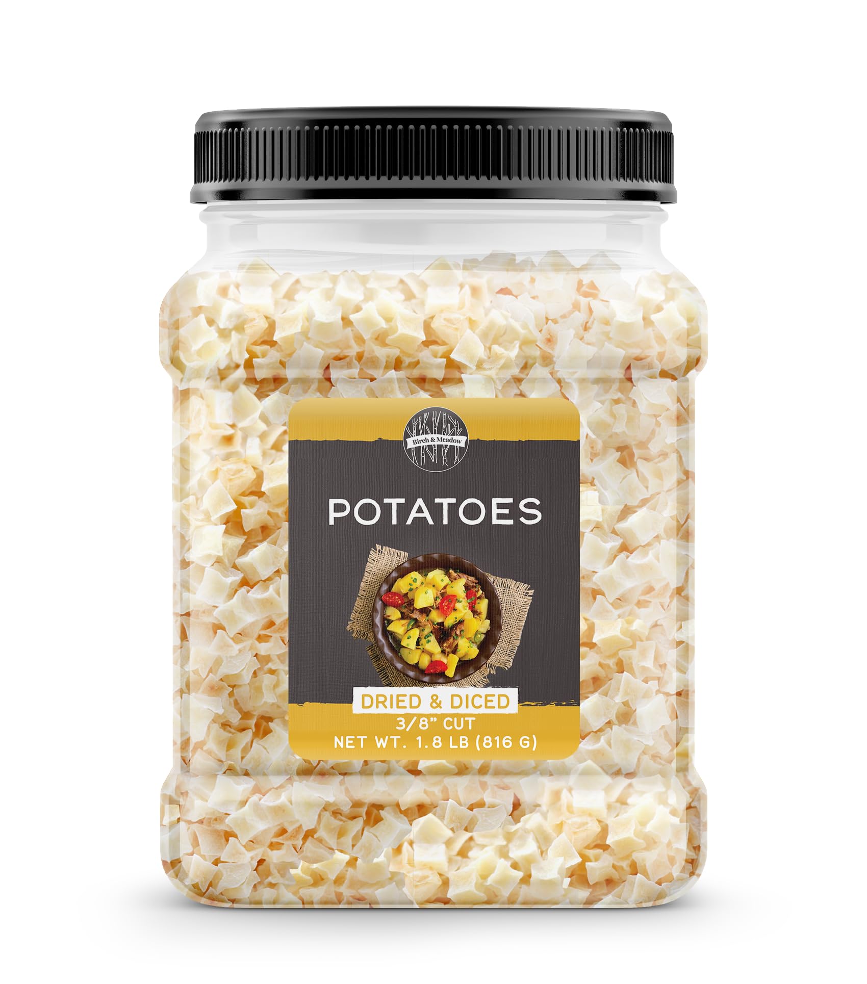 Birch & Meadow Dried & Diced Potatoes, 1.8 lb, Food Storage, Soups & Stews
