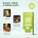 Nutriorg Amla Juice 500 ml | Amla Juice for Hair & Skin | Rich in Vitamin C | Cold-Pressed Indian Gooseberry Juice | Detox, Weight Loss & Immunity Boosting | No Added Sugar | Pure & Natural gallery image