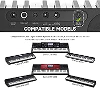 Vista 3 de Adaptador de carga de CA/CC de 12V Casio Compatible para piano Casio AD-A12150LW, AD-A1215LW, teclado Casio PX-130 PX-350 PX-160 PX-150 CDP-120