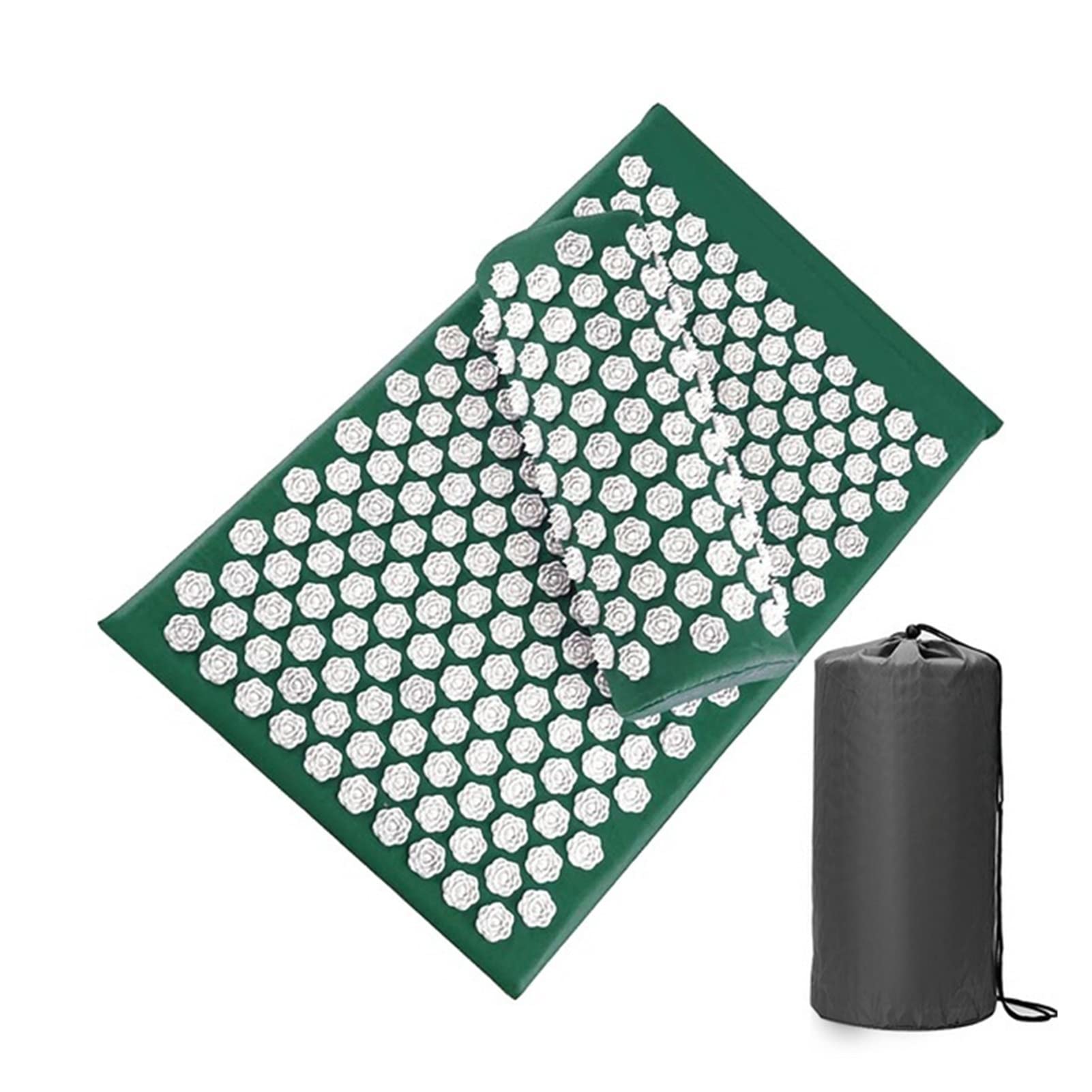 DUnLap Cojín De Masaje Masaje de acupresión de acupresión de acupresión Aliviar el Dolor de estrés Dolor de Yoga Almohada Gota Envío Cojín De Masajes (Size : Dark Green)