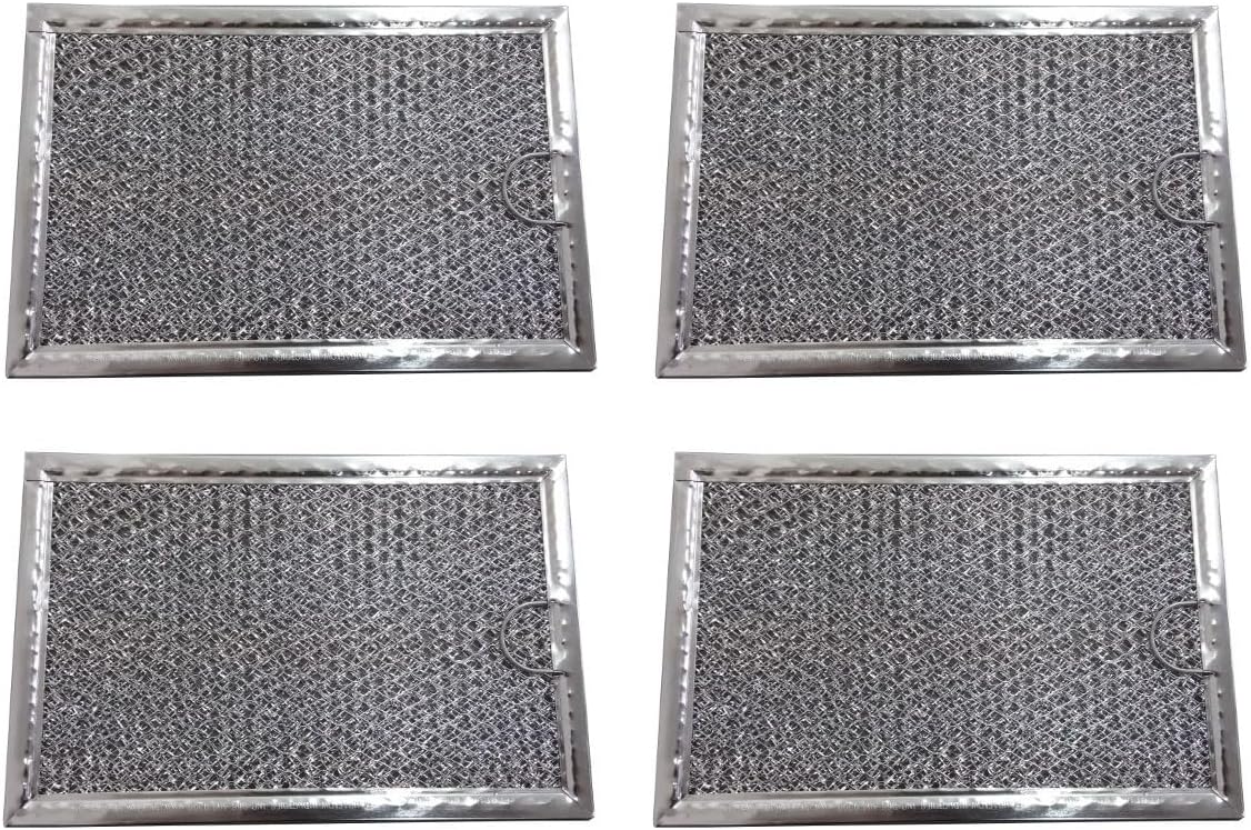 Replacement Compatible with (4) Grease Filters for LG Microwave 5 x 7 5/8