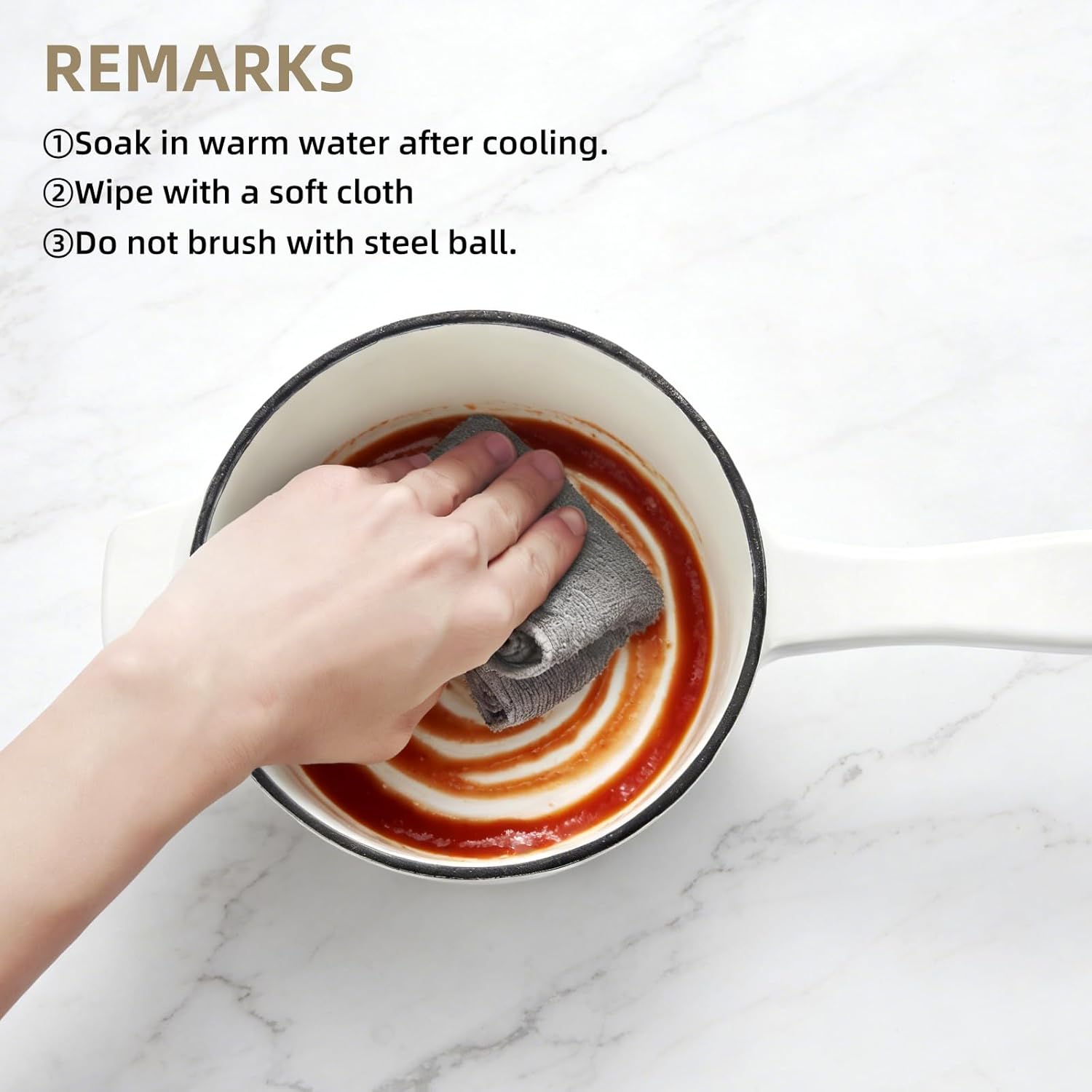 Enameled Cast Iron Sauce Pan, 2 Quarts Round Sauce Pot with Lid, Mini Dutch Oven Enamel Saucepan for Cooking Pasta Sauce, Marinate, Simmer, Refrigerate and Serve, Multiple Colors Available