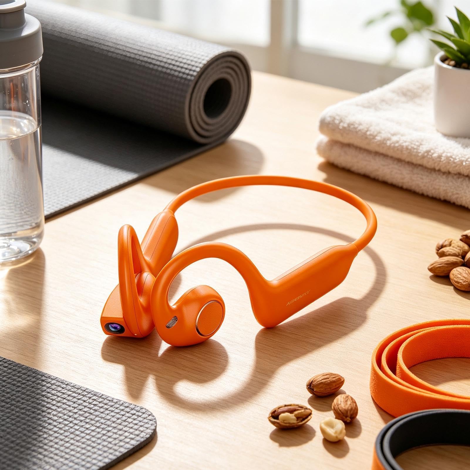 Casque Conduction Osseuse Casque Intelligent à Oreille Ouverte avec
