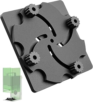 Adjustable self-centering fixture compatible with xTool F1 Adjustable range from 0.4 to 3.15 inches. Centered and fixed items | 0.43.15