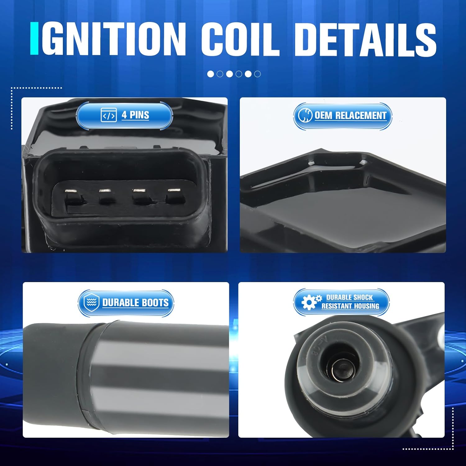 Set of 8 Ignition Coil and 8 Iridium Spark Plug Compatible with Toyota Lexus 4Runner Tundra Land Cruiser Sequoia GS430 GX470 LS430 LX470 SC430 Replacement for UF493 UF-230