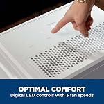 GE Portable Dehumidifier 25 Pint, Perfect for Bedroom, Basement & Garage or Rooms up to 1500 Sq Ft, Ideal for High Humidity Areas, Complete with Empty Bucket Alarm & Clean Filter Alert