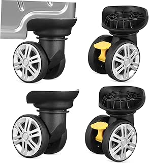 Anneome 4 Ruedas De Repuesto Para Maletas Kit De Repuesto Para Maletas Ruedas Universales De Repuesto Para Maletas Ruedas Giratorias De Repuesto Material Abs Color Negro