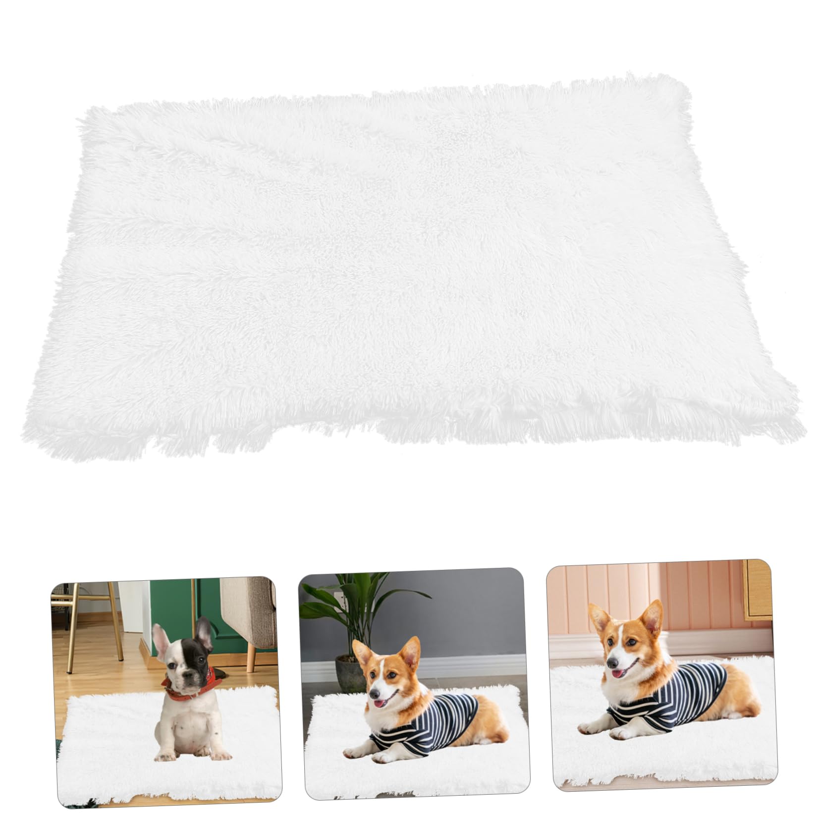 BESPORTBLE 3 Piezas Alfombra para Mascotas Perrito Estera De La Cama del Perro De La Felpa De o De Peluche Pequeña para Mascotas Estera para os Sherpas
