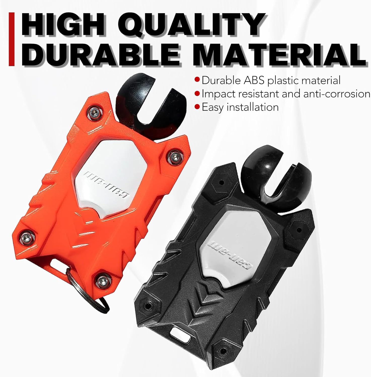 A & UTV PRO 2PCS Key Holders for Can-Am Ryker/Outlander, Ignition Key Fob Shell Hard Case Cover with Hole Accessories, Black AND Red