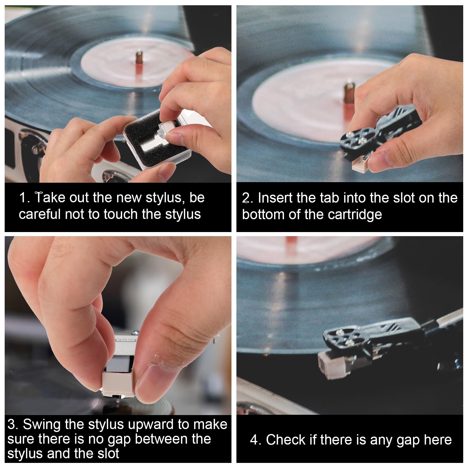 Diamant Pour Platine Vinyle DIAMANT PLATINE VINYLE-DISQUE STYLUS PHILIPS 946/D74 Porte Cellule Platine Vinyle