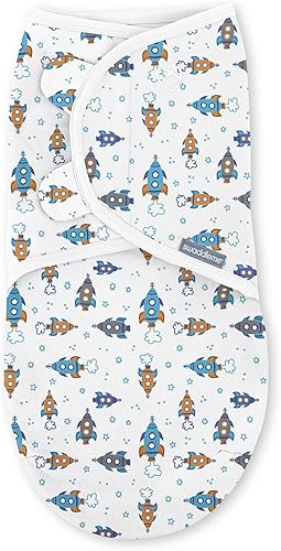Miniatura 16 de SwaddleMe by Ingenuity - Manta para envolver original, talla L, de 3 a 6 meses, paquete de 3 unidades (Mountaineer) Montañero,Tiempo de Dino,blanco