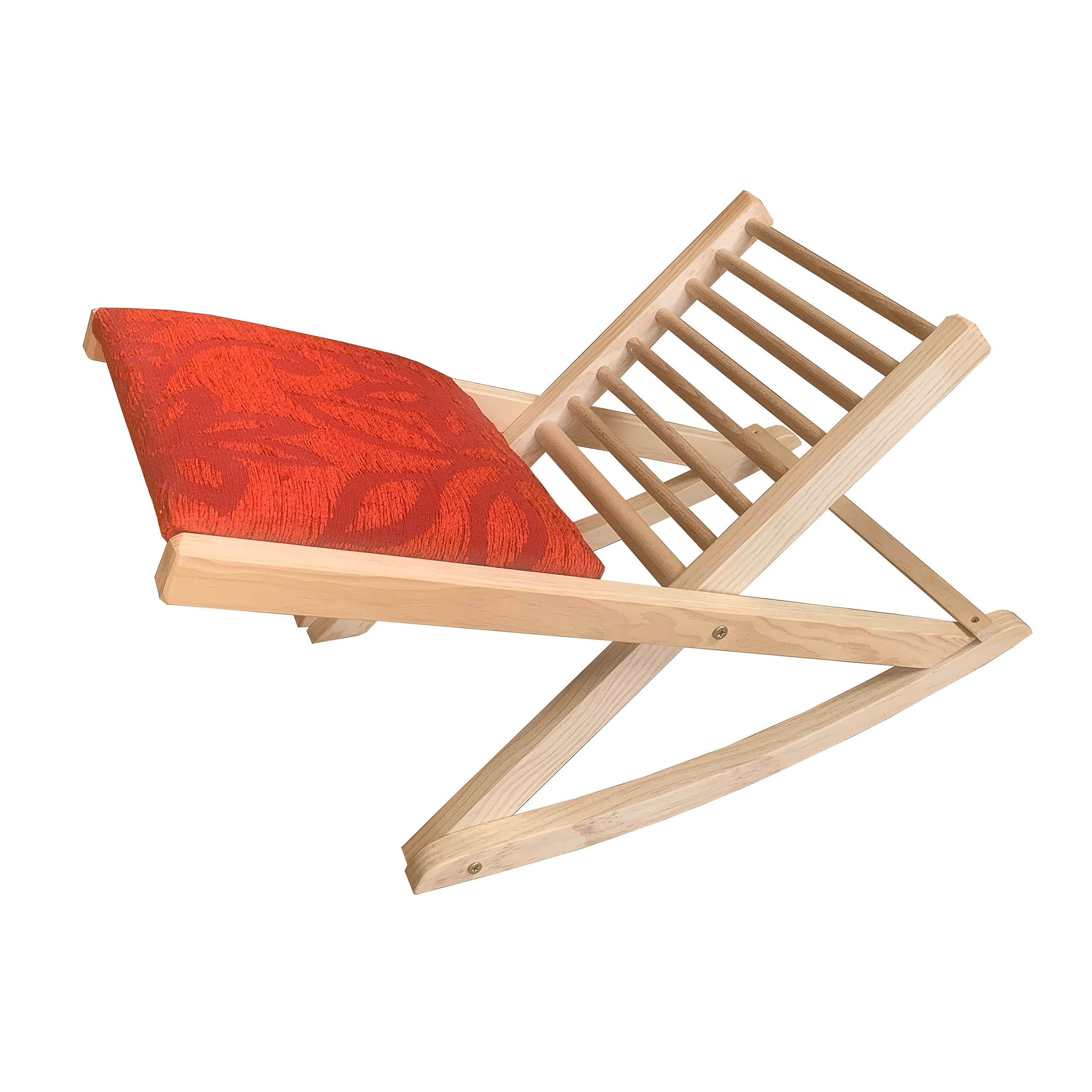 Reposapies plegable madera Haya Rojo