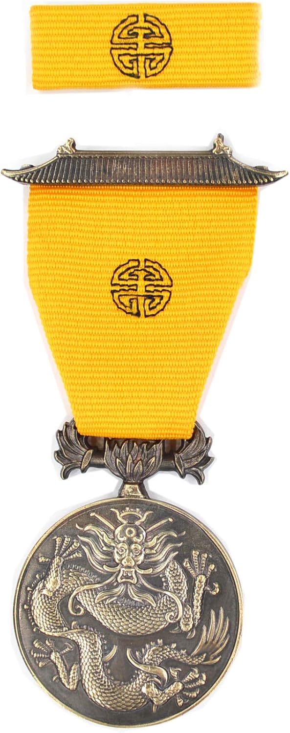 U.S. US Military Order of The Dragon Medal USA UK China Chinese 1900 Full Set,repro