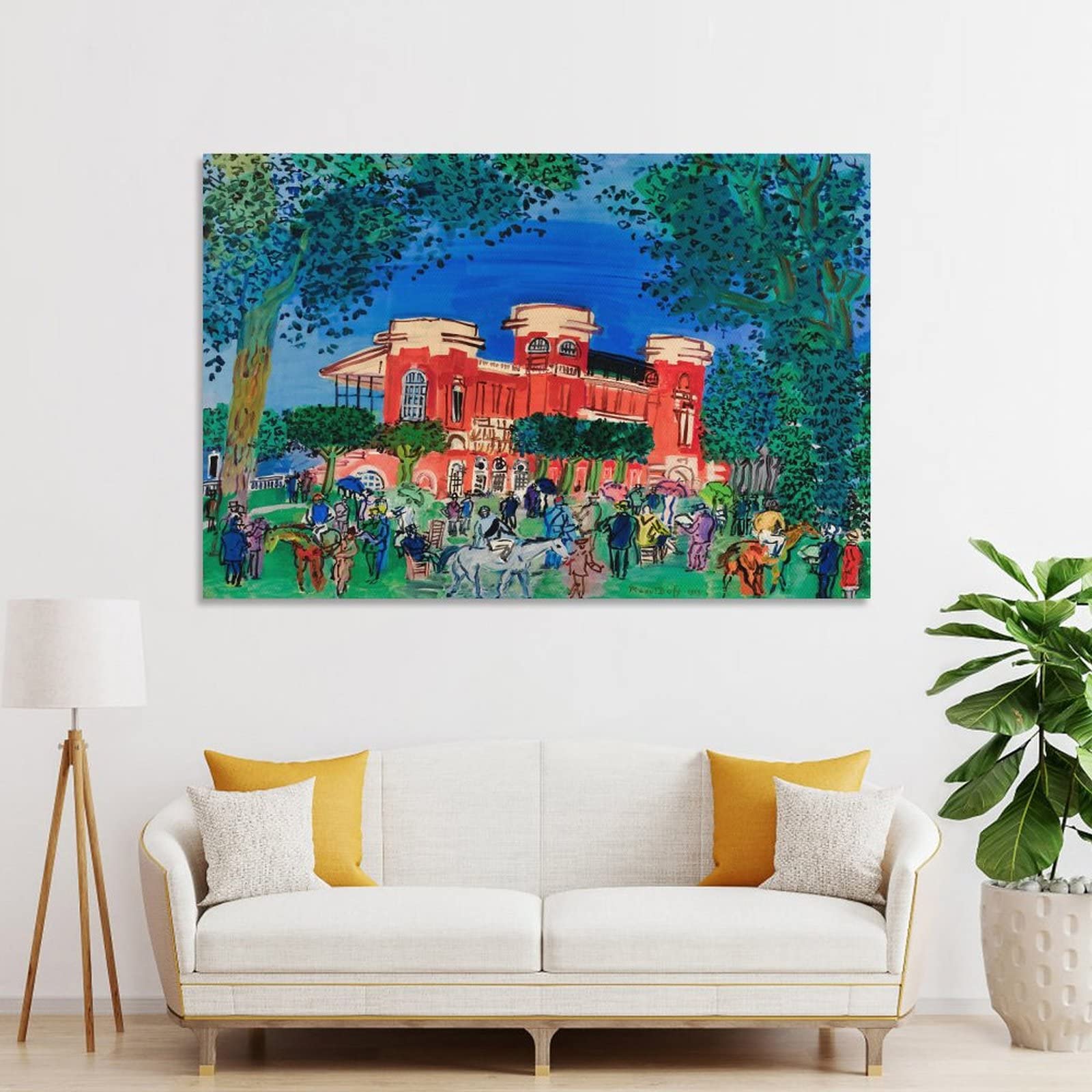 フランス絵画 ラウル•デュフィ「競馬場」複製画 油絵 油彩 額装 馬 Dufy Amazon.co.jp: Raoul Dufyラウル・デュフィ名画の数々ポスター