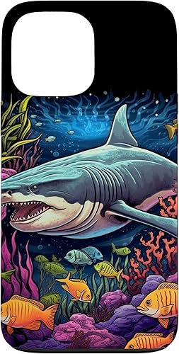Vista 61 de Funda para iPhone 12/12 Pro Tiger Shark Sea Ocean Underwater Shark Lover