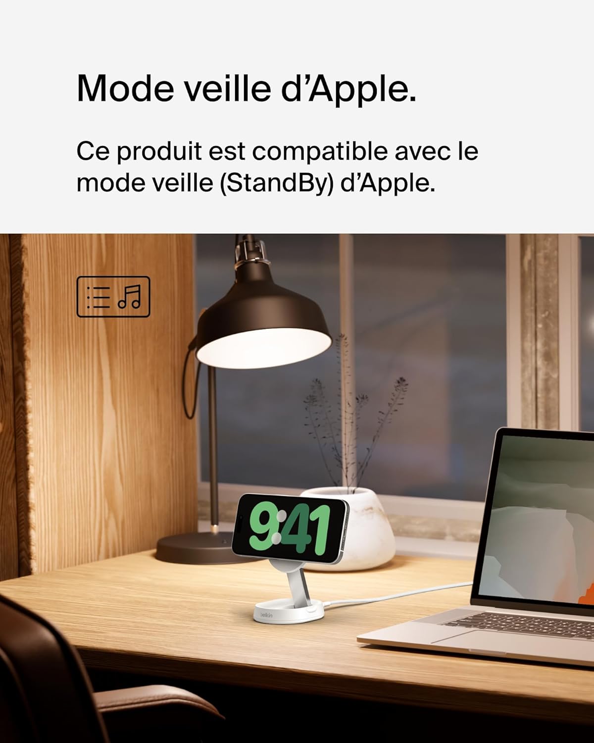 Belkin BoostCharge Pro chargeur MagSafe et pliable Qi2 Belkin BoostCharge Pro chargeur MagSafe et pliable Qi2 – Image 7