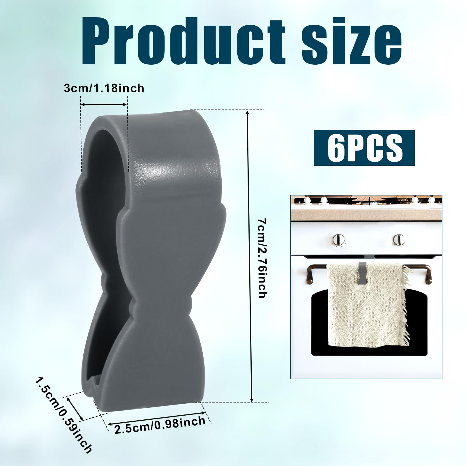 Kitchen Towel Clips - Keep Towels Secure! -2