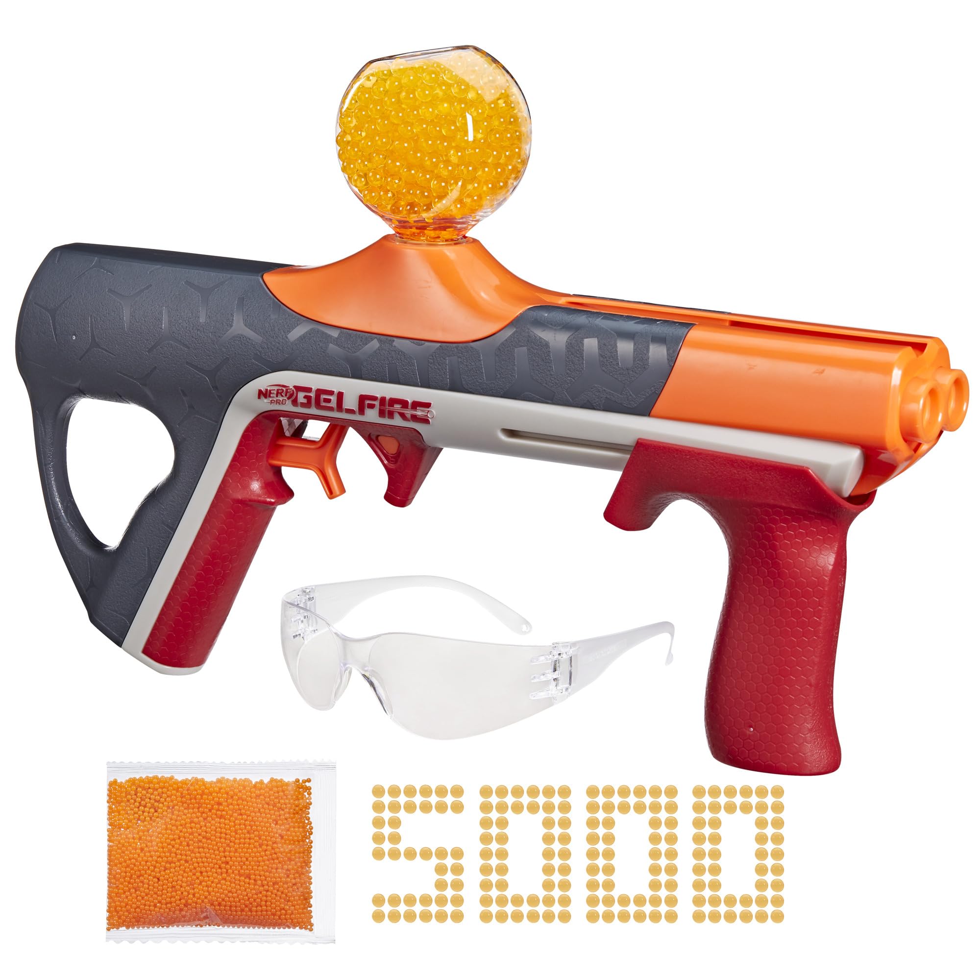 Nerf Pro Gelfire Quadrant Double-Barrel Blaster with Slam Fire