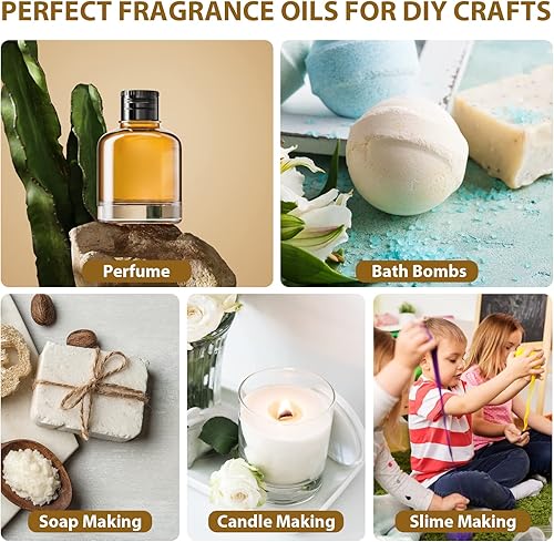 Miniatura 5 de Juego de 70 aceites esenciales 100% naturales, perfecto para difusor, humidificador, aromaterapia, masaje, jabón, fabricación de bombas de baño de