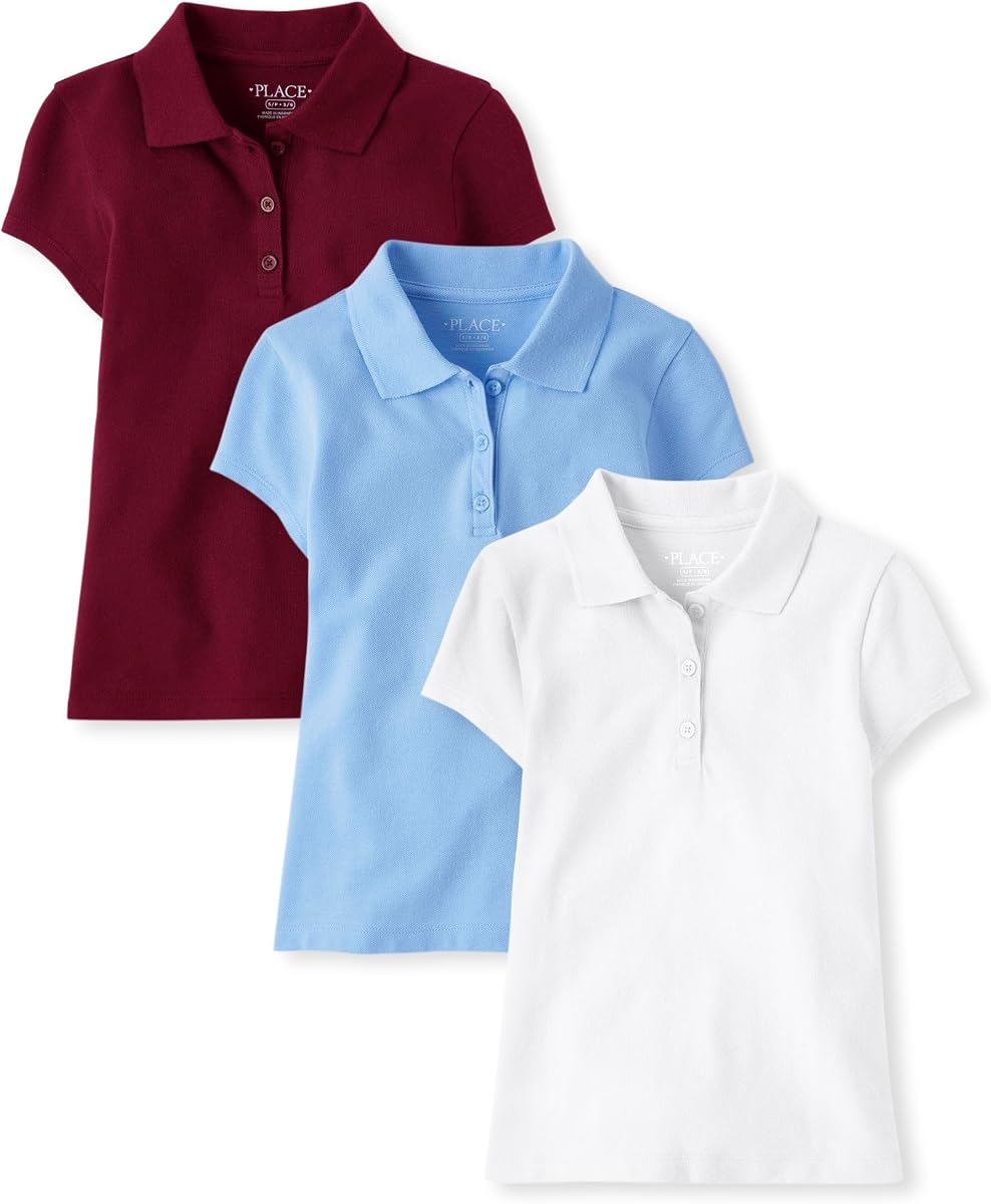 Polo de piqué de manga corta multipack de The Children's Place
