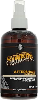 Suavecito - Black Amber Aftershave - Loción de afeitar de 237 ml