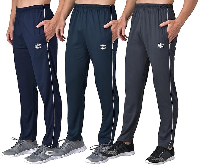 Plain Trackpants for Men | Plain Trackpants | Basic Trackpants | Regular Trackpants | Casual Trackpants | 100% Cotton | Men's Trackpants (Pack of 3 pcs)
