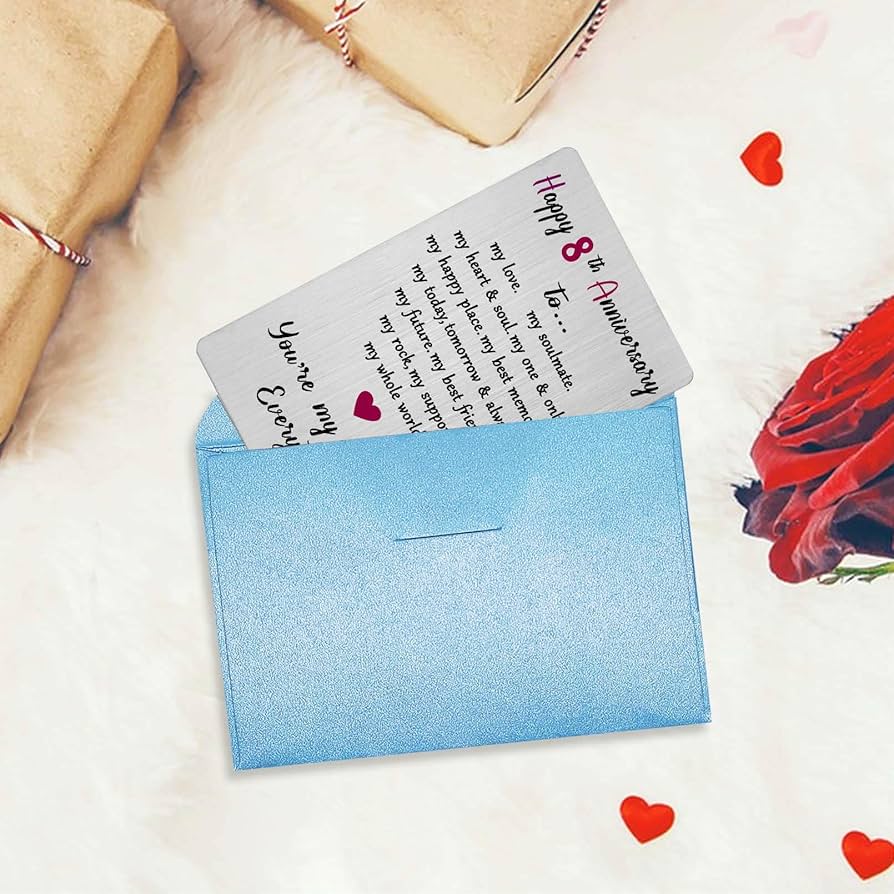 亥清悠 8thAnniversary Amazon.com : Richesele 8th Anniversary Card - Happy 8 Year