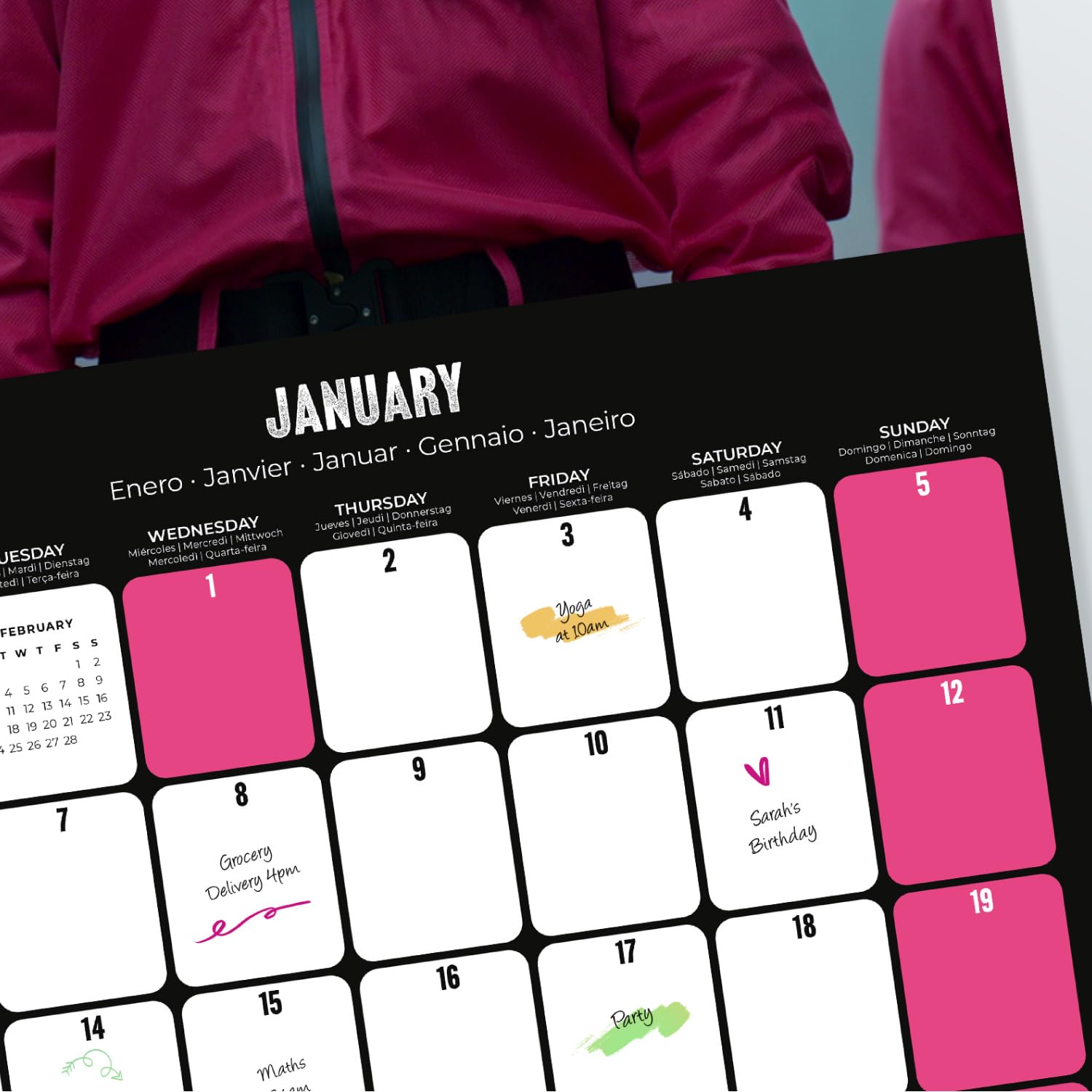 Grupo Erik Squid Game 2 Wall Calendar 2025 12″ x 12″ Square Calendar