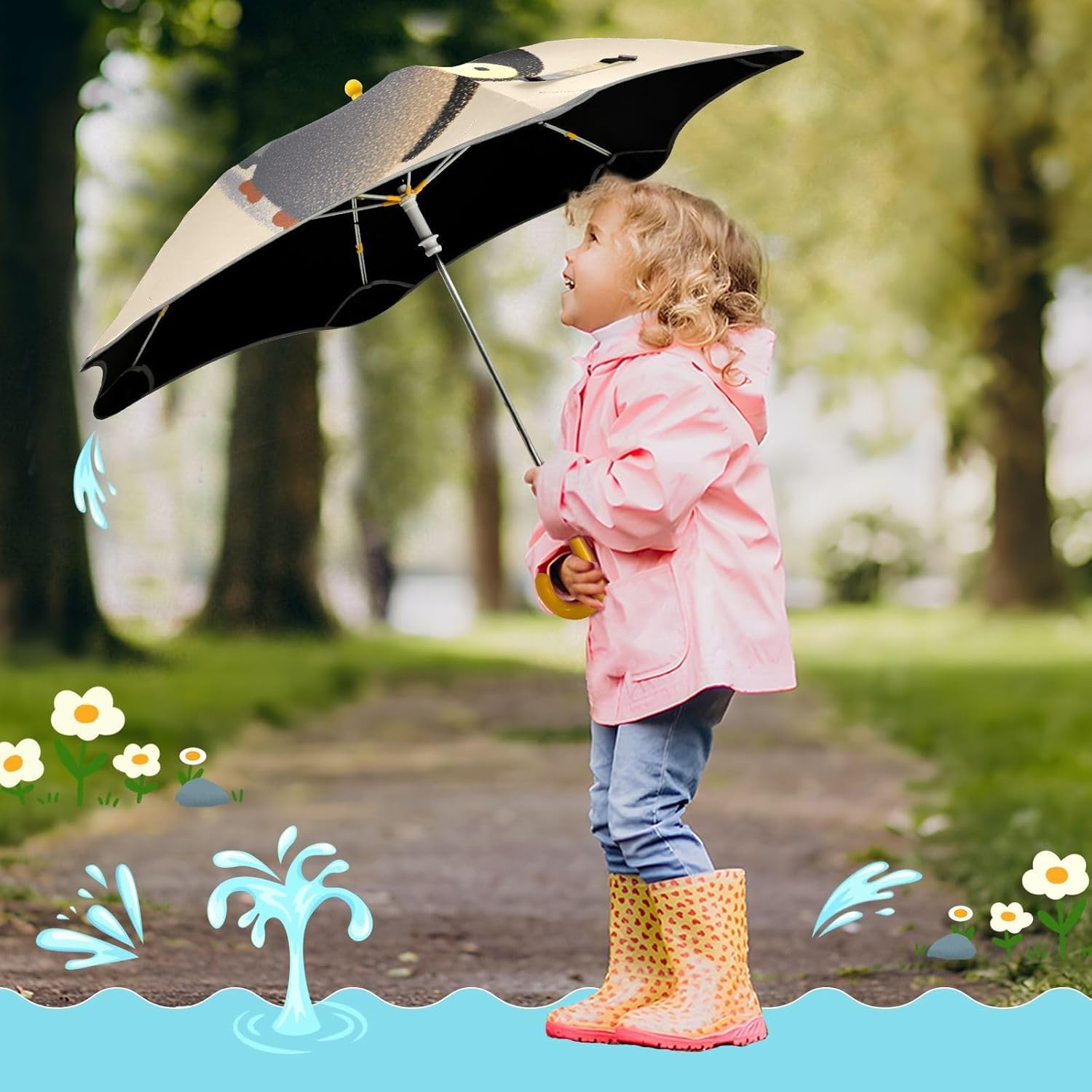 Dinosaur Theme Umbrella for Boys Auto Open/Close
